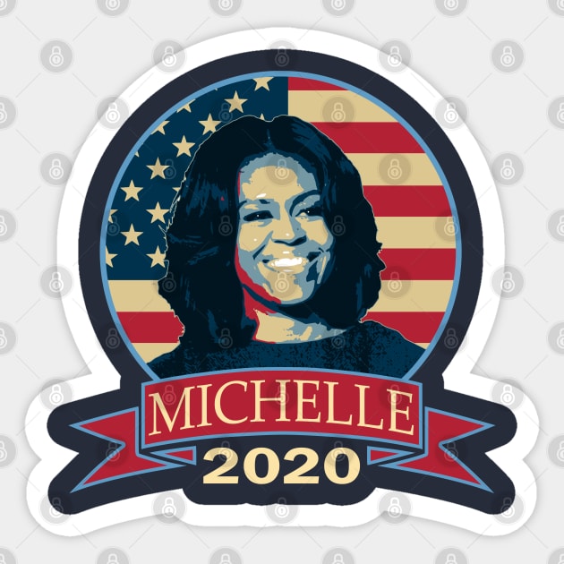 Michelle Obama 2020 Sticker by Nerd_art